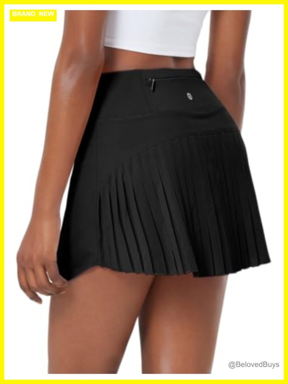 baleaf Pleated Tennis Skort with 3 Pockets and Tummy Control